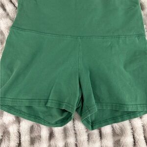 TNA High-Waist Green Active Shorts